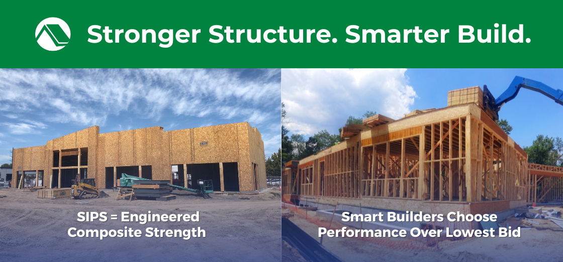 Premier SIPs deliver a superior structural system compared to cheaper stick framing — engineered composite panels offer better strength, fewer unknowns, and better long-term performance.