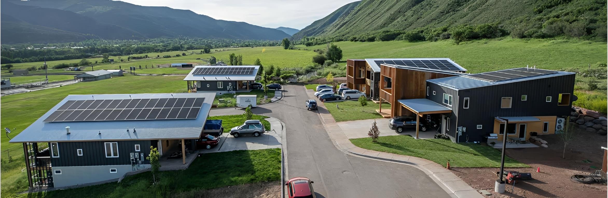 Basalt Vista Habitat for Humanity net-zero SIP homes, Basalt, Colorado