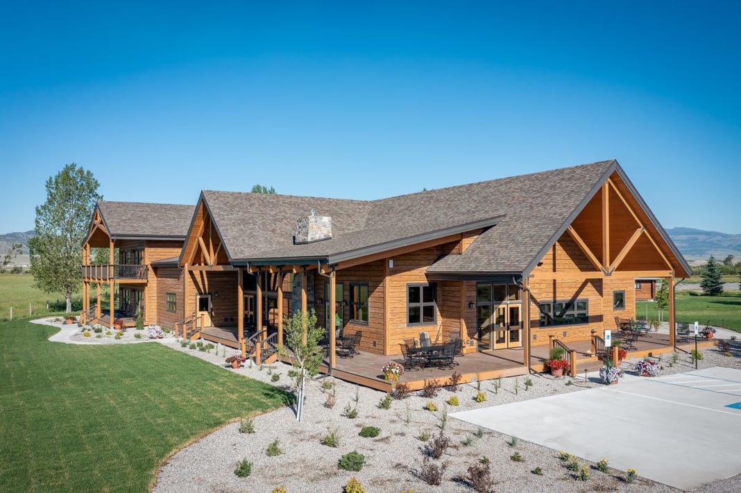 Commercial Lodging built with SIPs in Montana