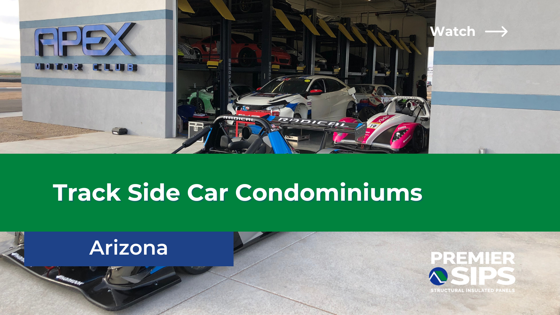 Trackside Car Barns in Private Arizona Racing Club